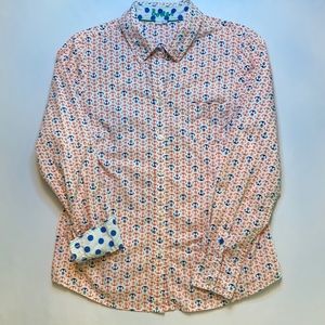 Boden Nautical Anchor Print Button Down 10R